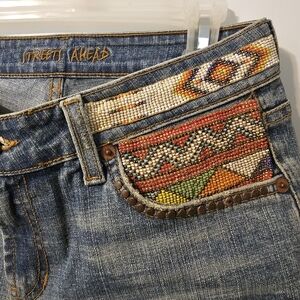 Streets Ahead Beaded Bootcut Denim Jeans